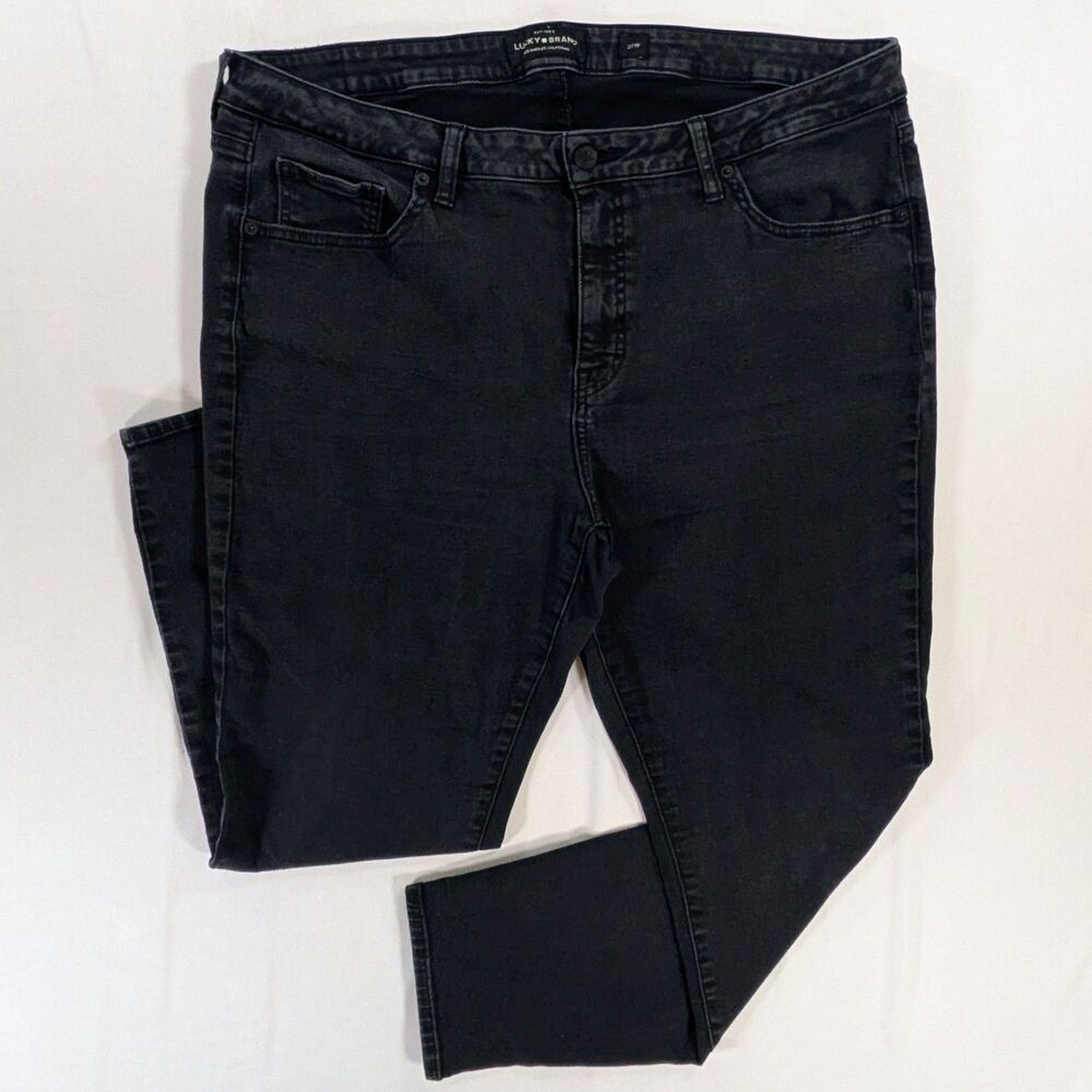 Lucky Brand Women's Lolita Skinny Leg Black Jeans sz 20W